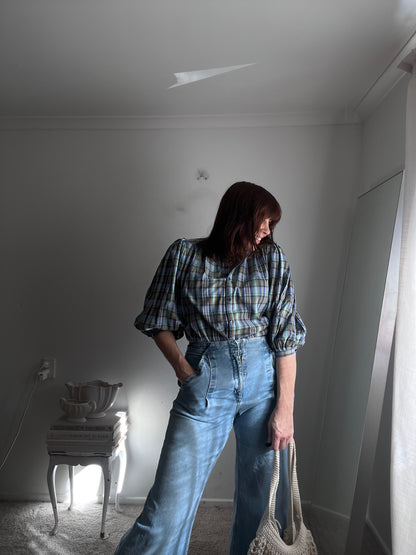 ZEST Cotton Plaid Blouse (8)