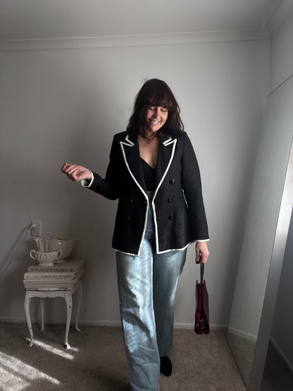 FATE & BECKER Fairfax Blazer RRP$180 (10-12)
