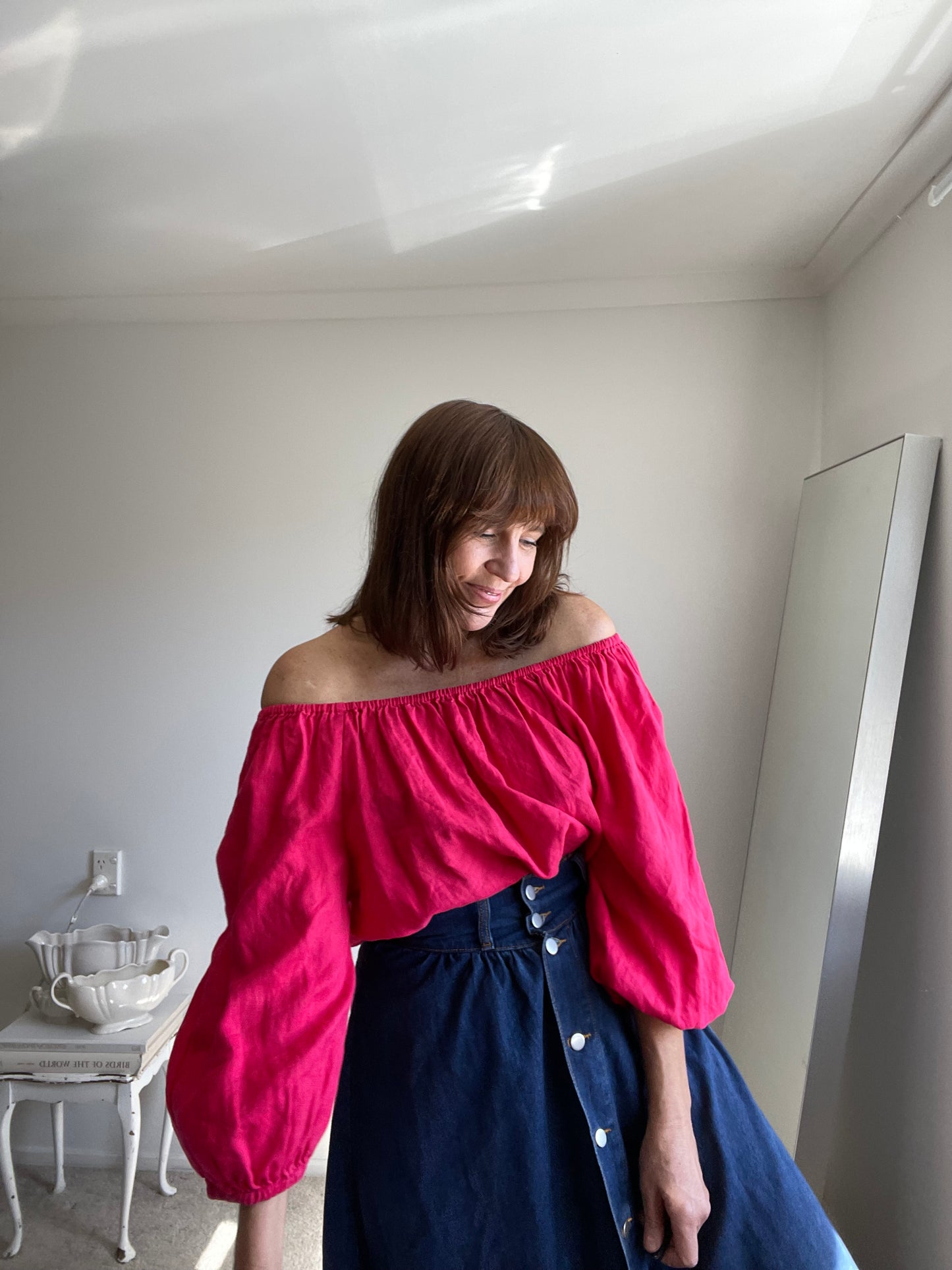 ZEST linen top (10-12)