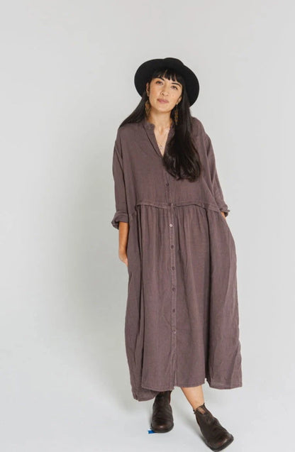 MONTAIGNE Italian Linen Button-Through Dress RRP$270 (16-18)