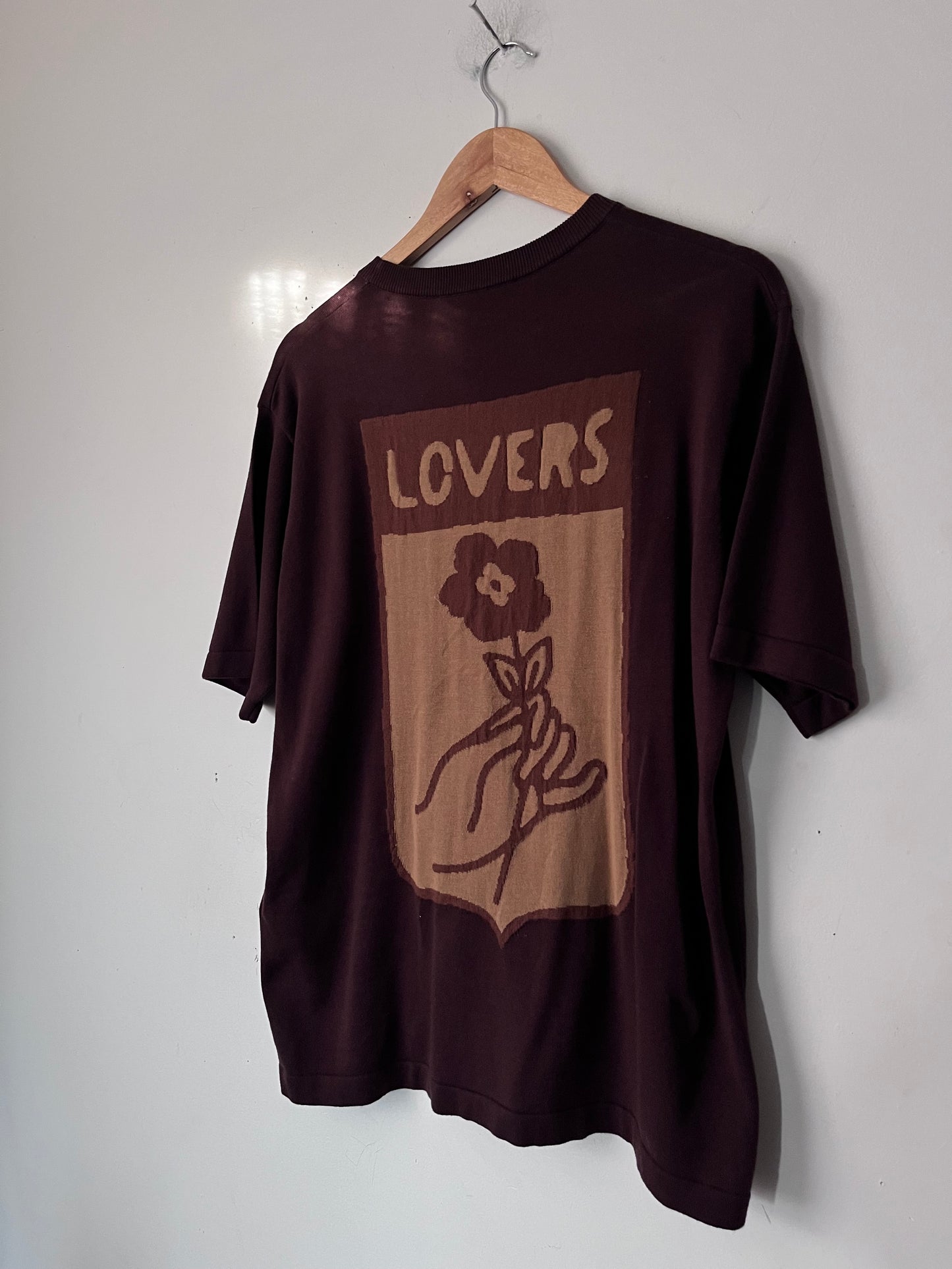 Faux LOUIS VUITTON Knit TShirt RRP$2200 (10-12)