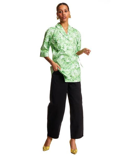 GANNI Floral Wrap Blouse RRP$420 (8-12)