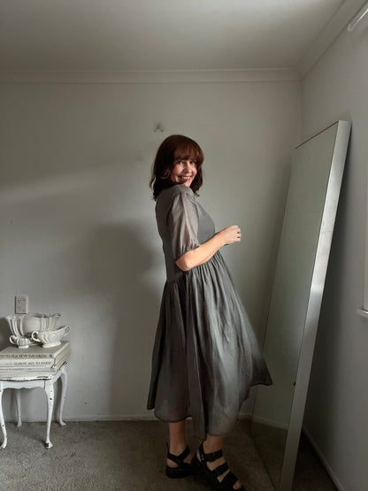 MARLOW Silk-Cotton Dress RRP$320 (8-10)