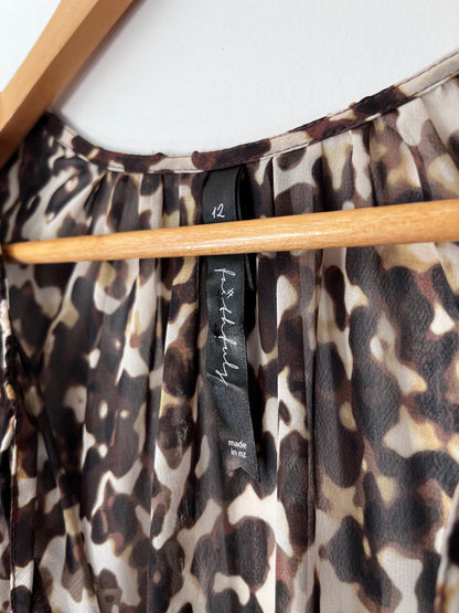 MOOCHI Leopard Print Maxi Dress RRP approx $299 (12)
