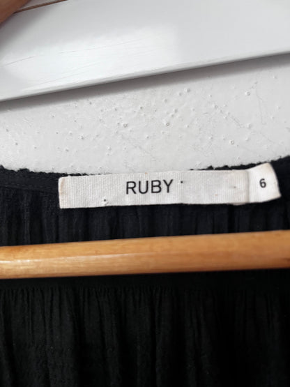 RUBY Mirella V-Neck Dress RRP$289 (6-8)