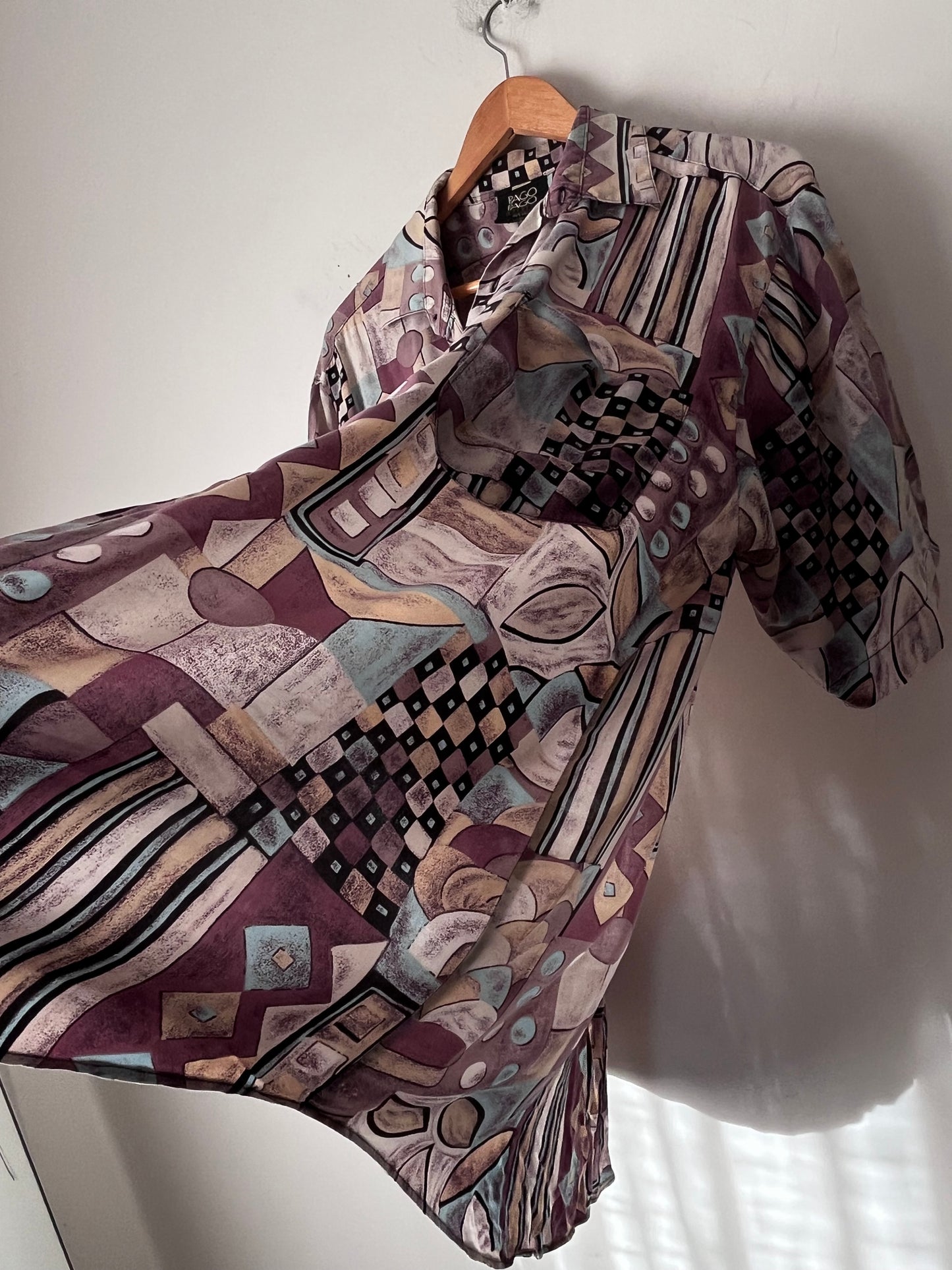 PAGO PAGO Vintage Abstract Print Shirt (8-12 imo)