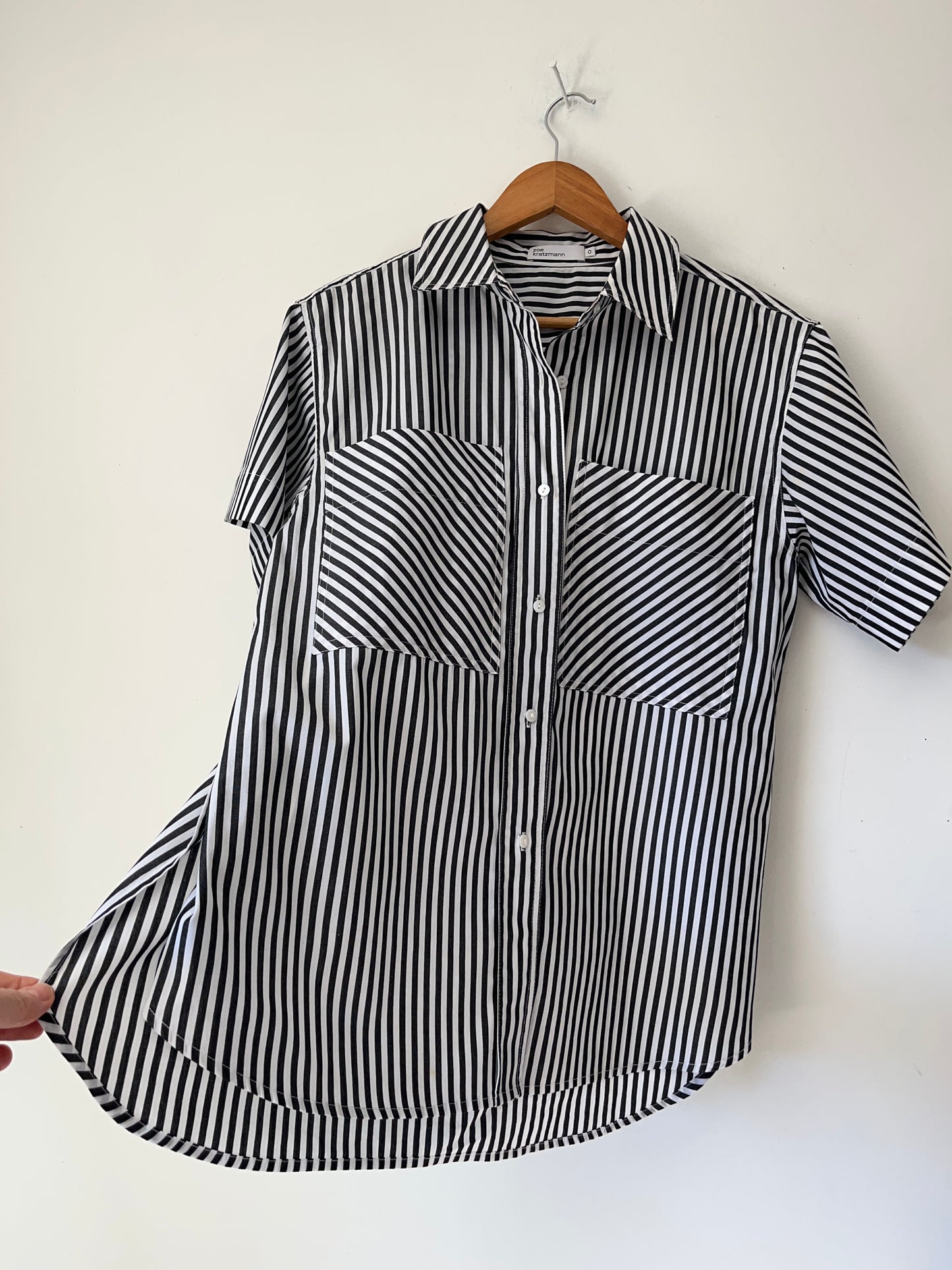 ZOE KRATZMANN Striped Cotton Shirt RRP$299 (8)