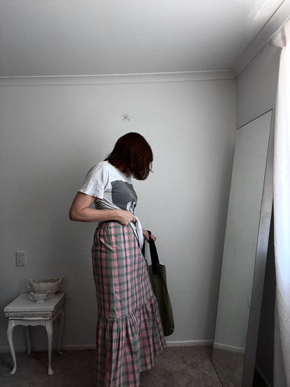 Gingham skirt (10-12)