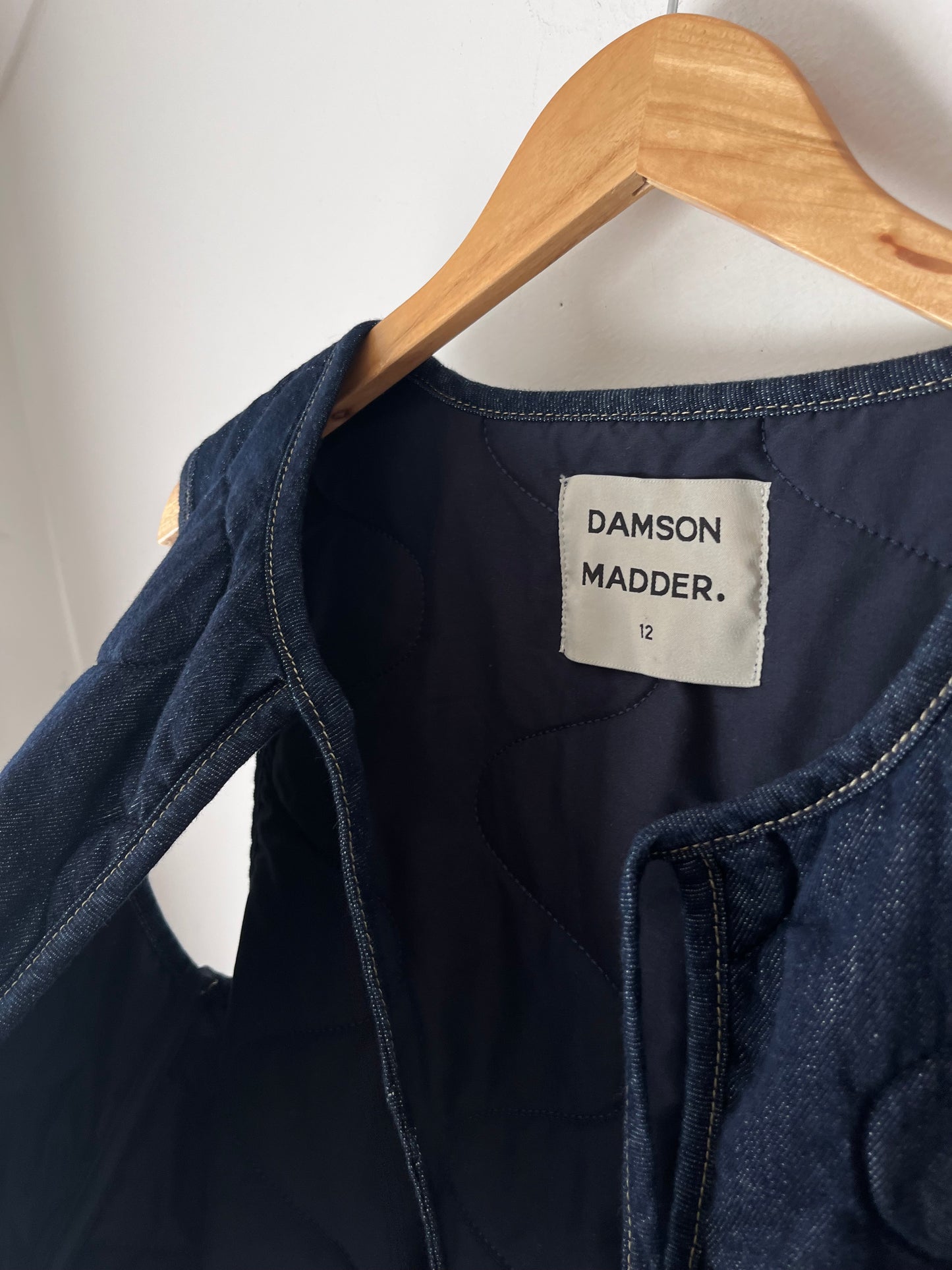 DAMSON MADDER Tilly Denim Gilet RRP$199 (Size 10-12)