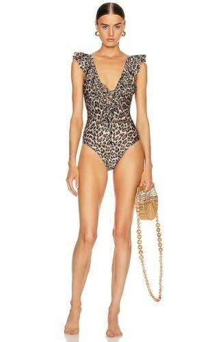 ZIMMERMANN Suraya Frill Lace-Up Swimsuit RRP$500 NZD (12)