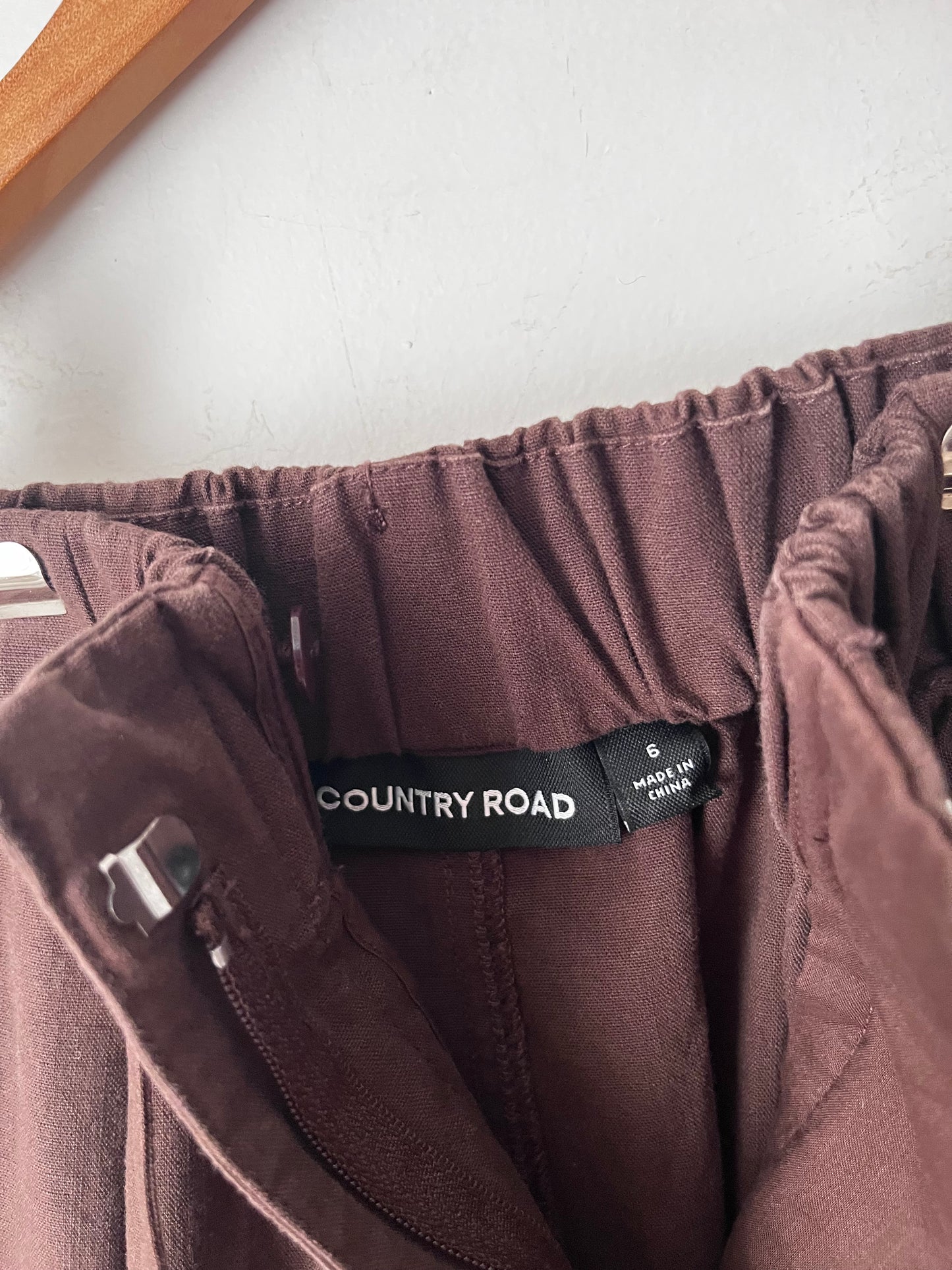 COUNTRY ROAD Gathered Cotton Midi Skirt RRP$179 (6-8)