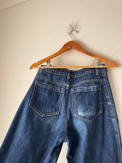 DISSH Patch Pocket Wide Leg Jeans RRP$200 (8-10)