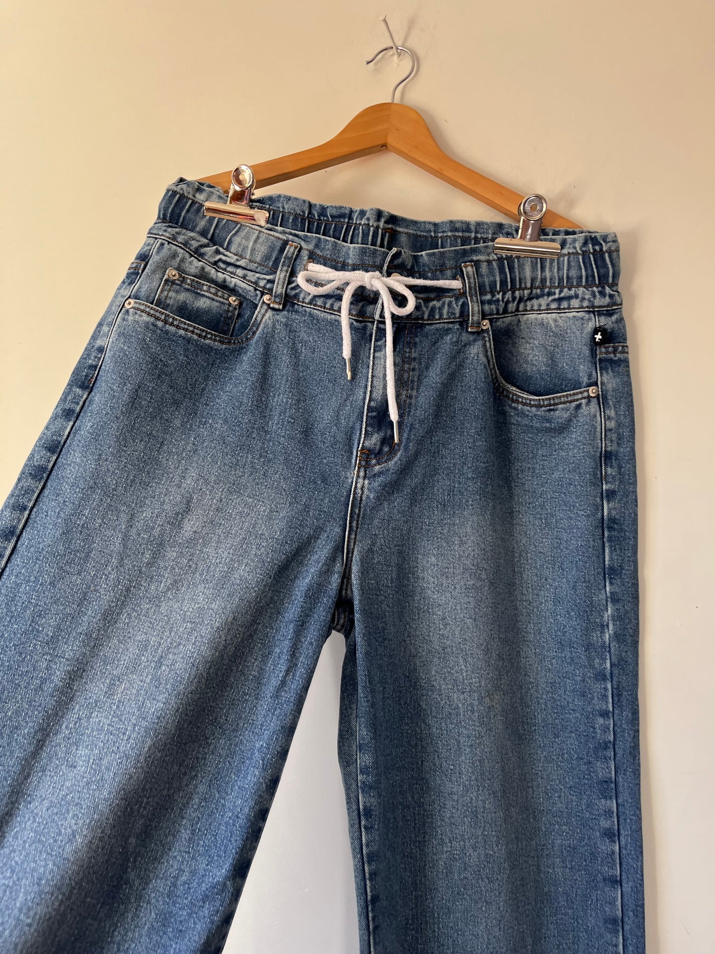 FEDERATION Wide Leg Drawstring Jeans RRP approx $170 (14)