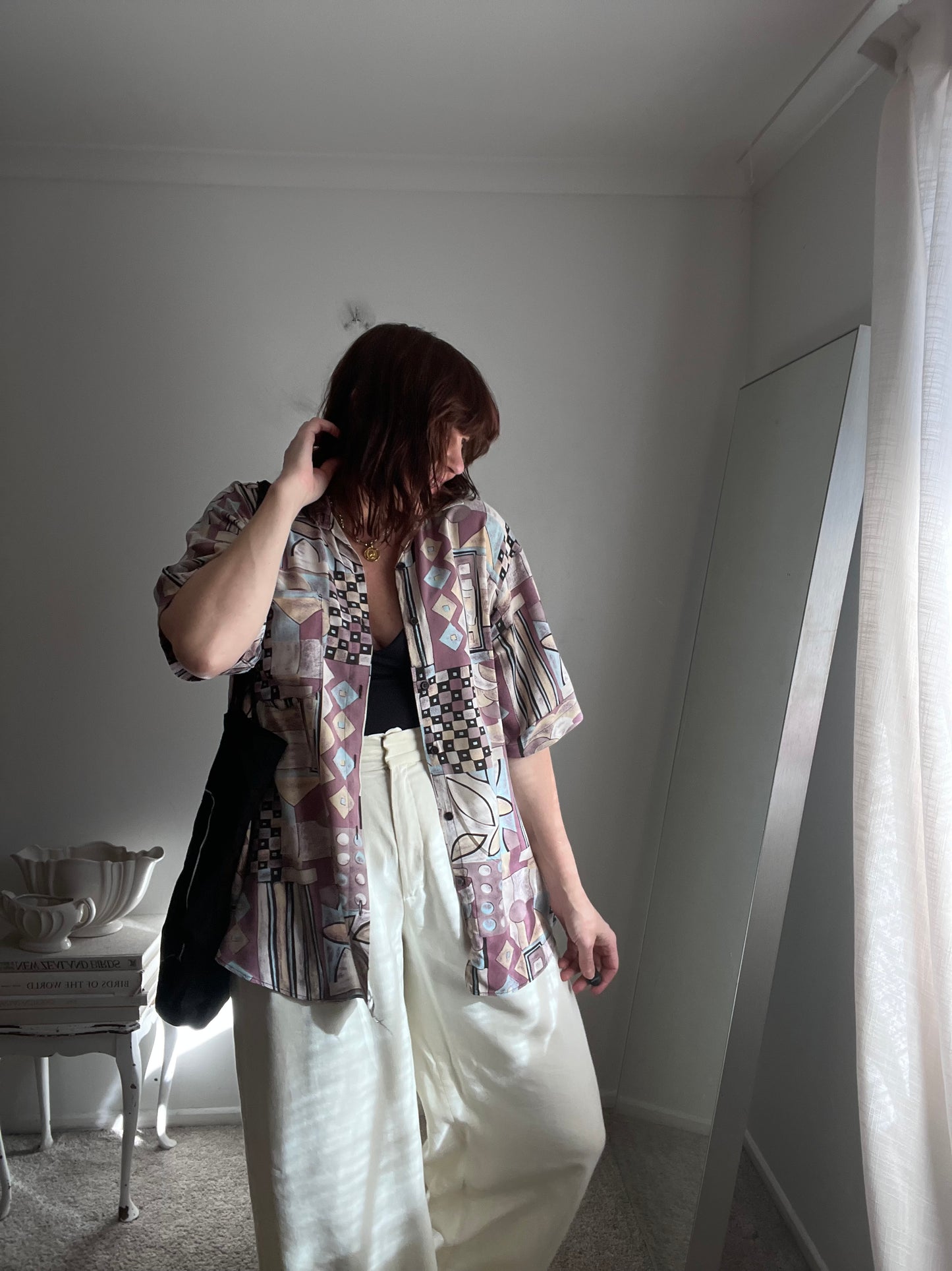 PAGO PAGO Vintage Abstract Print Shirt (8-12 imo)