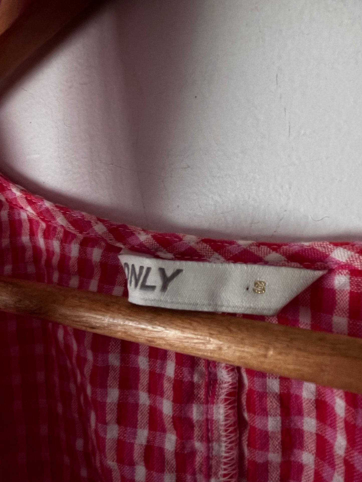ONLY Gingham Wrap Blouse (10-12)
