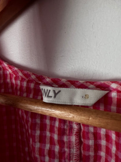 ONLY Gingham Wrap Blouse (10-12)