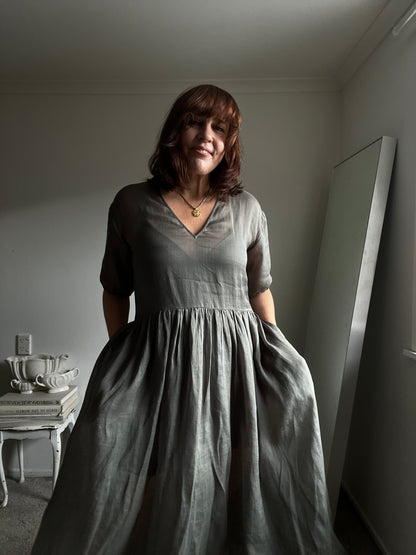 MARLOW Silk-Cotton Dress RRP$320 (8-10)