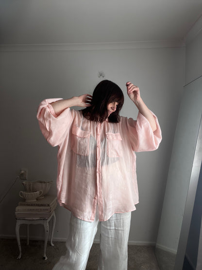 COCOWILLOW (CW) Lillian Ramie Shirt RRP$210 (12-18)