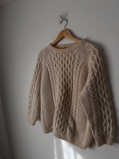 Hand Knit Cable Knit Jumper (6-10)