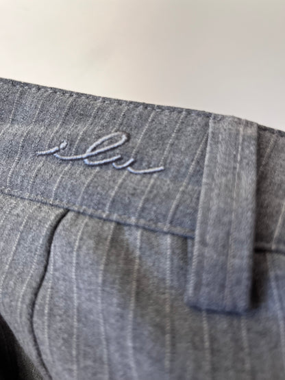 I LOVE UGLY Grey Pinstripe Wide Leg Pants RRP$149 (10-12)