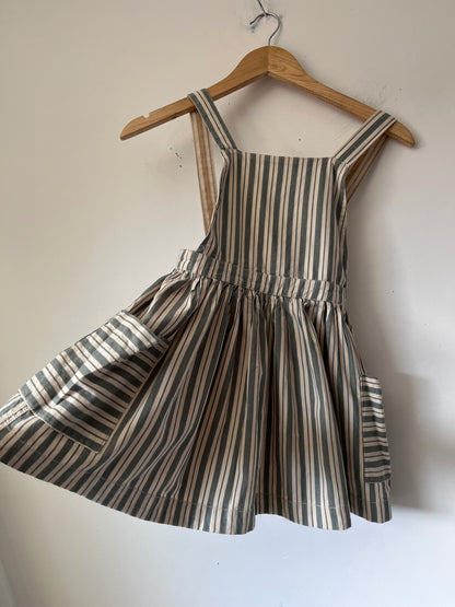 HUX Reversible Stripe Pinafore Dress (Size 6)