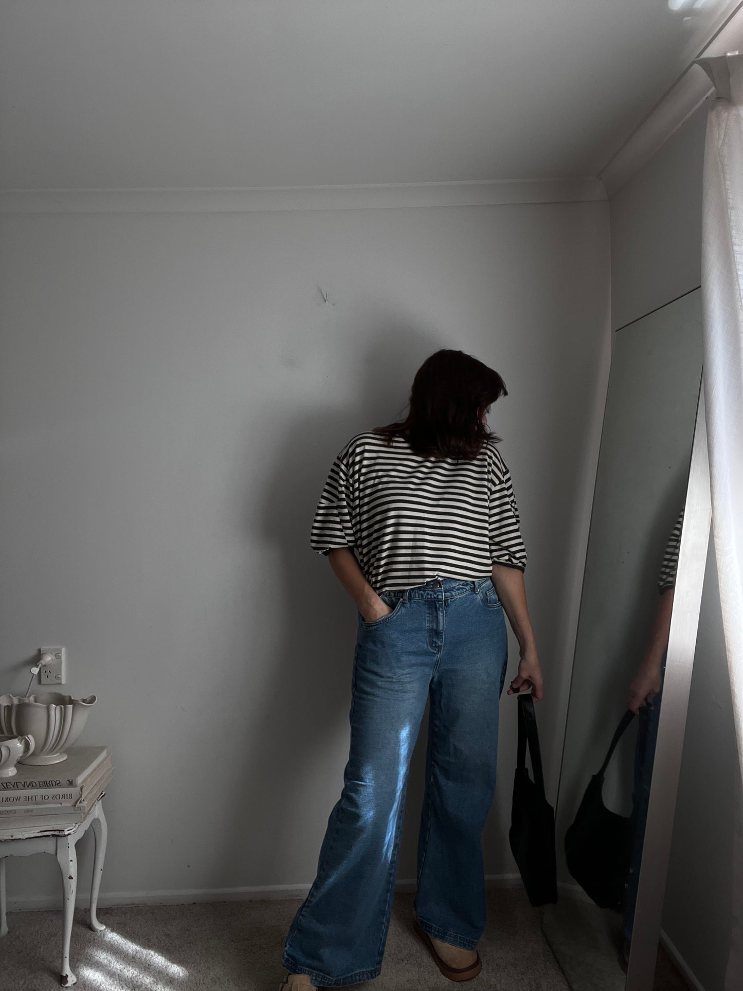 FEDERATION Wide Leg Drawstring Jeans RRP approx $170 (14)