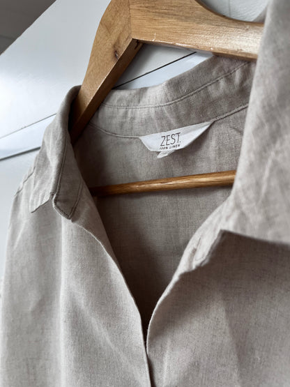 ZEST Pop-over linen top RRP$80 (16)