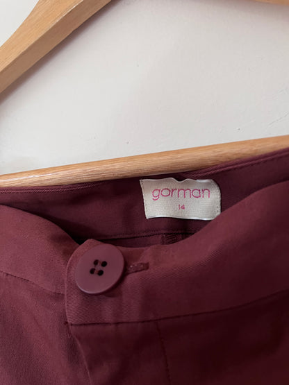 GORMAN wide leg tailored pants RRP approx. $199 (Size 14)