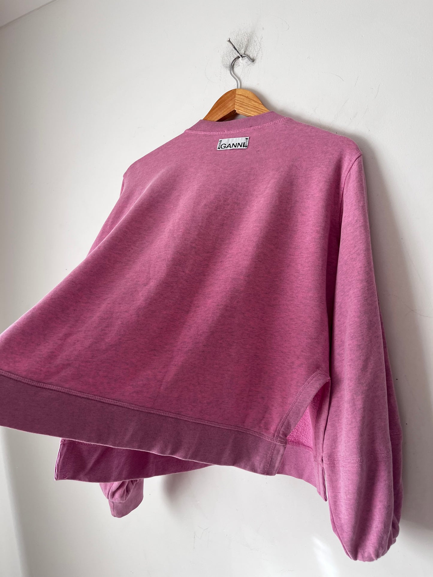 GANNI Pink Logo Sweatshirt RRP$395 (8-12)