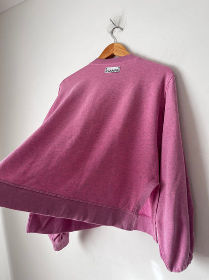 GANNI Pink Logo Sweatshirt RRP$395 (8-12)