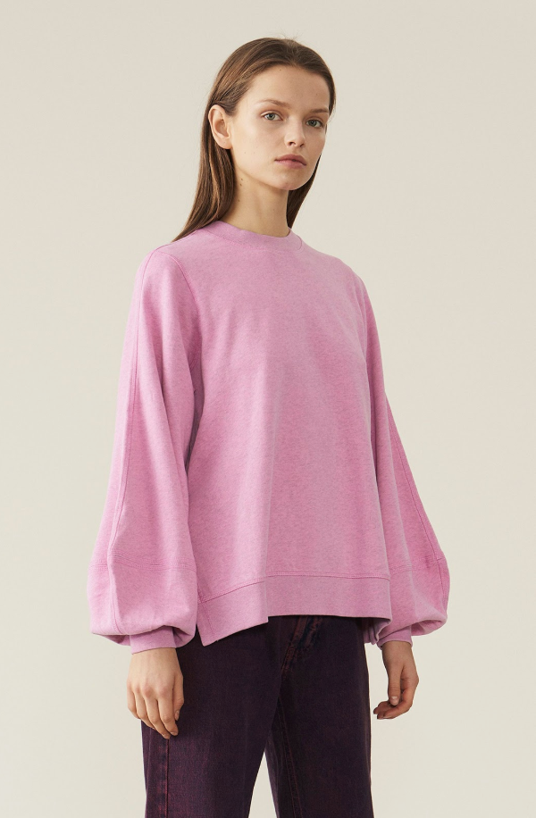 GANNI Pink Logo Sweatshirt RRP$395 (8-12)