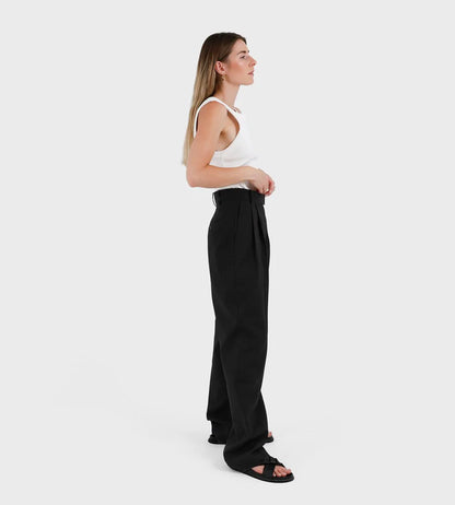 FATHER RABBIT Classic Trouser Black RRP$259 (10)