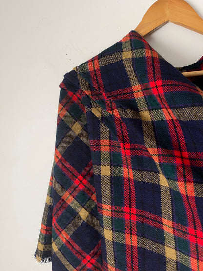 BRANIGAN WEAVERS Irish Tartan Wool Cape RRP$250 (One Size)