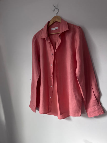 ASSEMBLY LABEL linen shirt & shorts set RRP approx. $215 (Size 10)