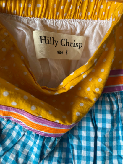 HILLY CHRISP Classic Tiered Skirt (Size 8)