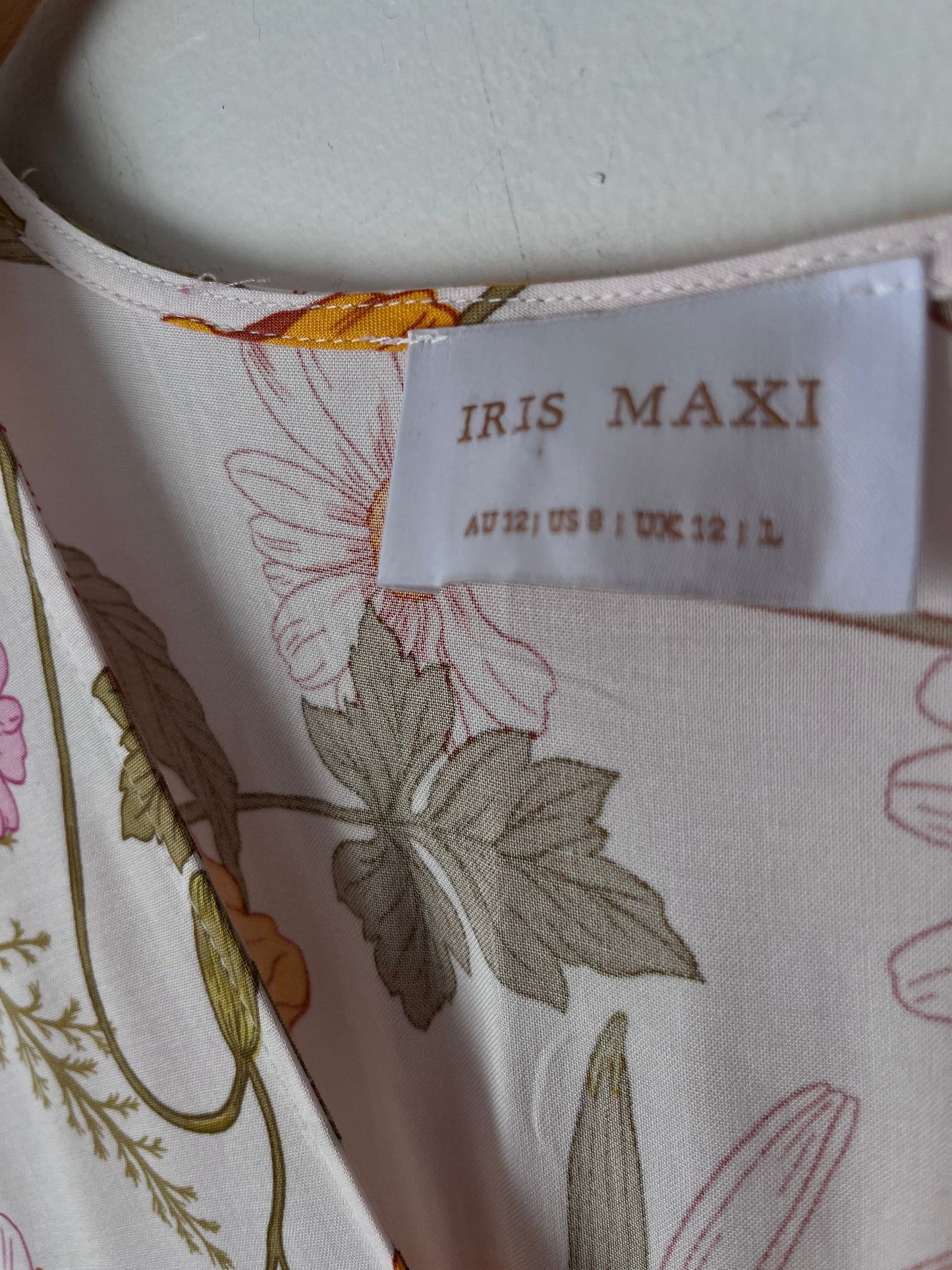 IRIS MAXI Dress RRP$120 (10-12)