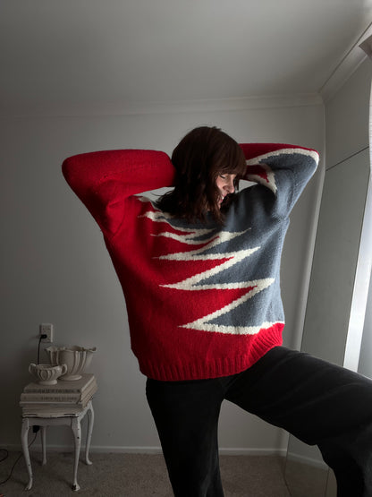 Handknitted Wool Jumper (12-16)