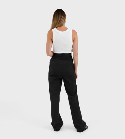 FATHER RABBIT Classic Trouser Black RRP$259 (10)