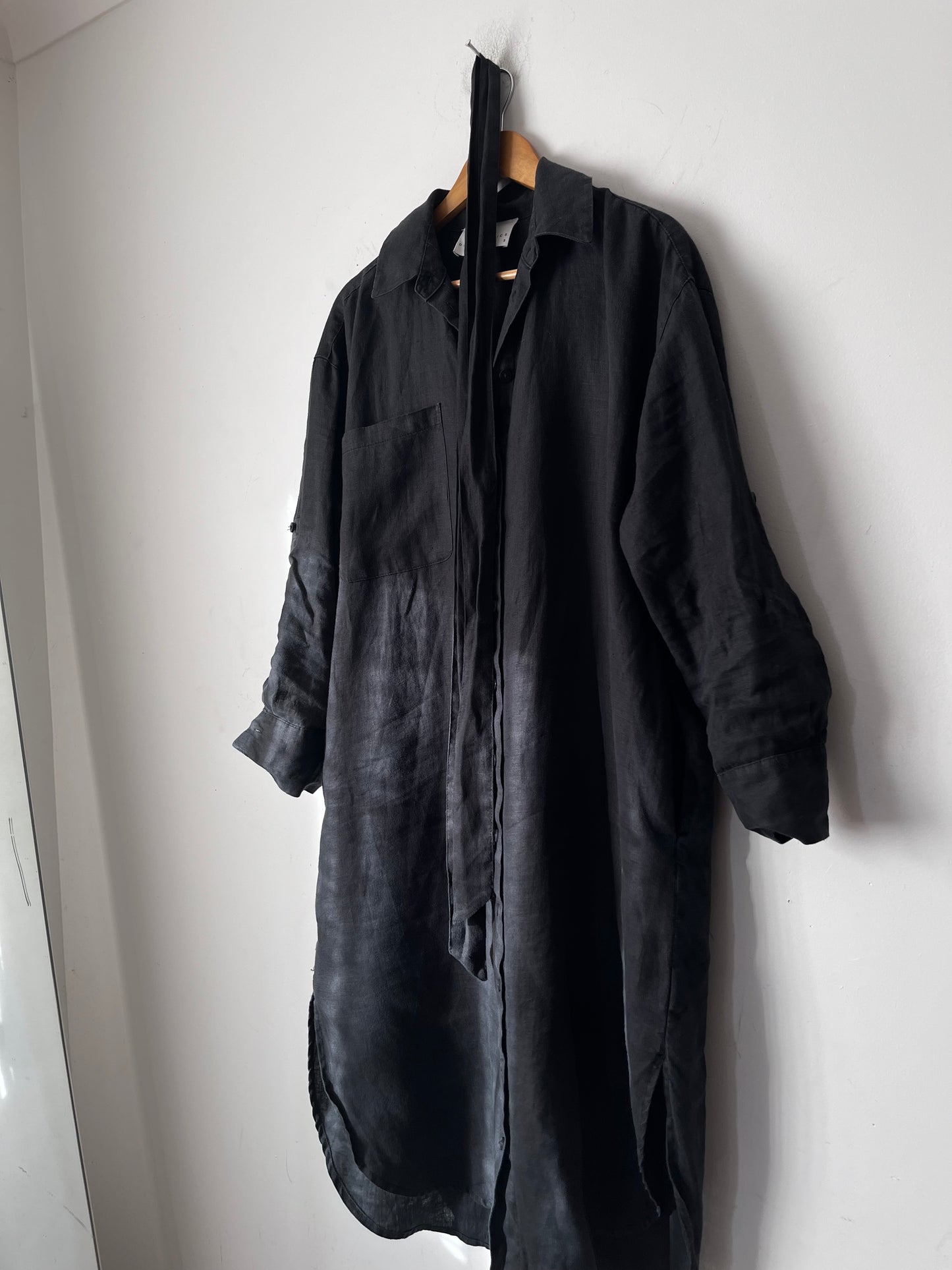 DECJUBA Luxe Basics Linen Shirt Dress (10-12)