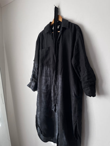 DECJUBA Luxe Basics Linen Shirt Dress (10-12)