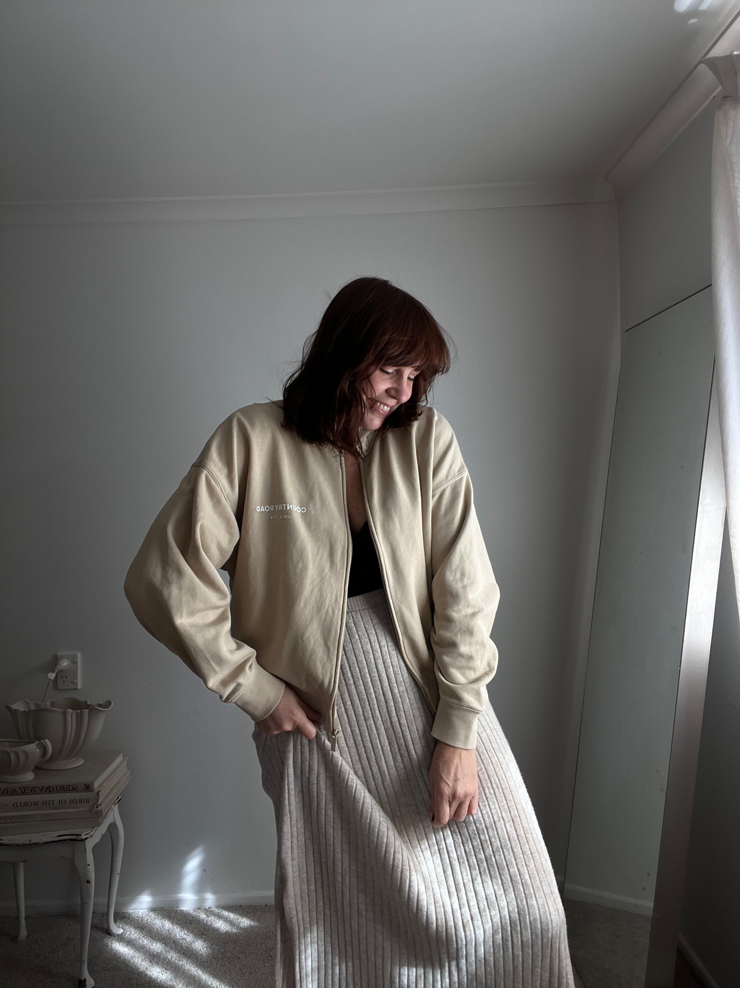 COUNTRY ROAD Zip Sweater RRP $149 (12-14)