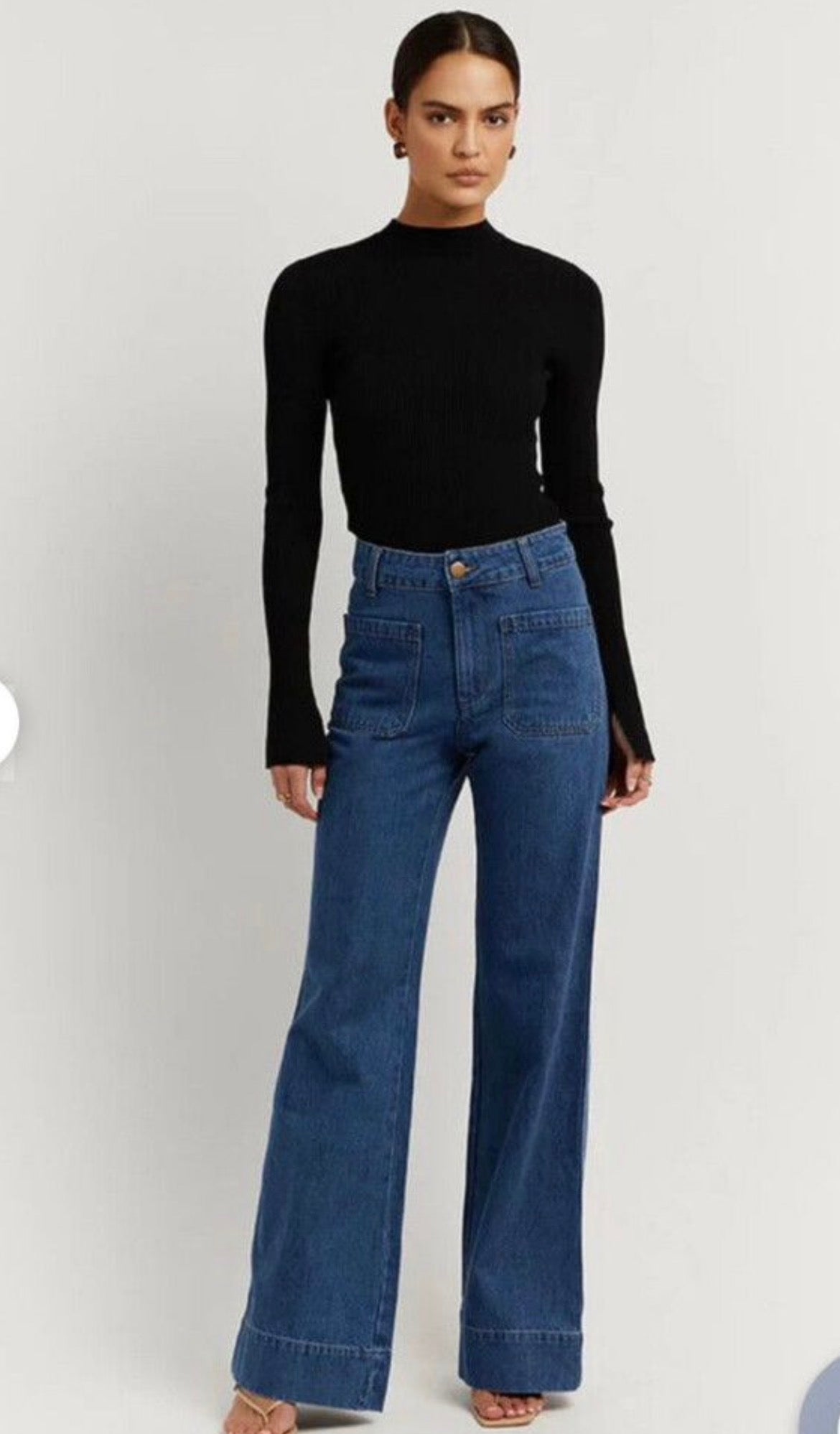 DISSH Patch Pocket Wide Leg Jeans RRP$200 (8-10)