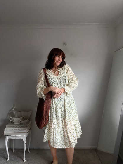 STELLA + GEMMA Olive Spot Dress RRP $169.99 (10)