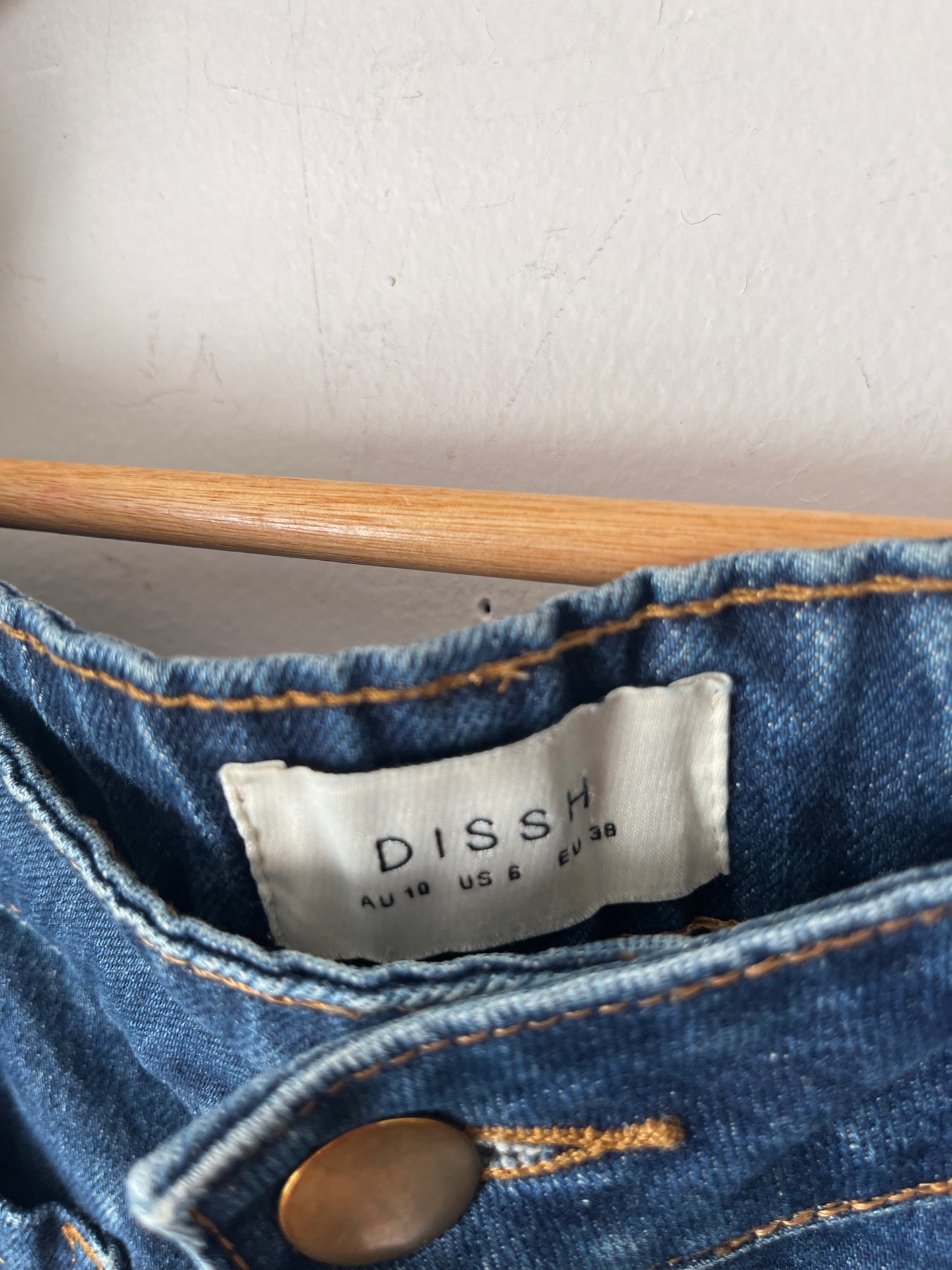 DISSH Patch Pocket Wide Leg Jeans RRP$200 (8-10)