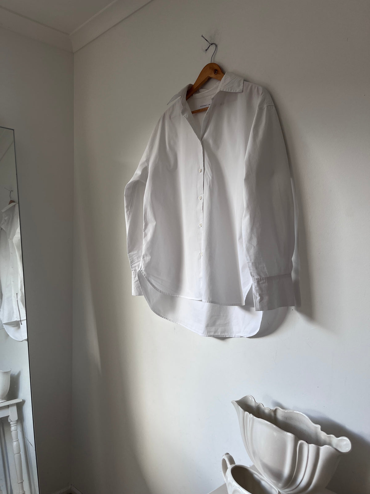 ASSEMBLY LABEL oversized cotton shirt RRP approx. $120 (Size 8-12)