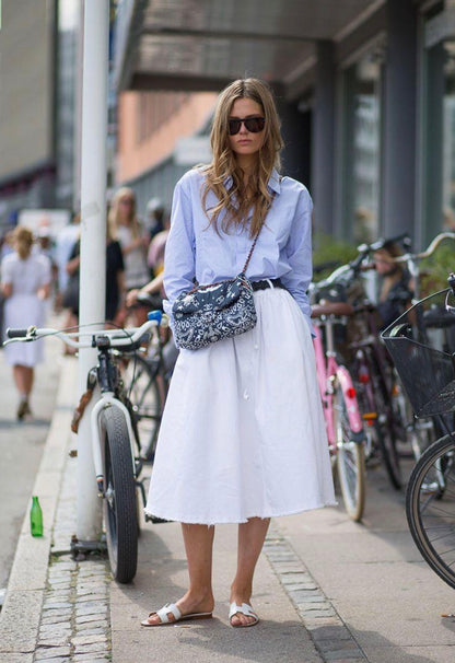CARLA ZAMPATTI cotton skirt RRP approx. $450 (Size 10)