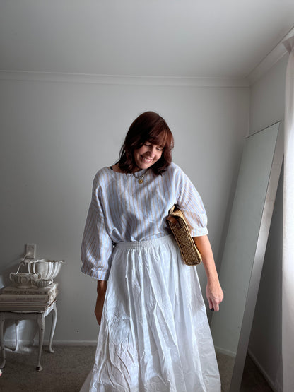 Home Tailored Stripe Blouse (Size imo 12-14)