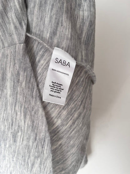 SABA Merino Wool Gathered Detail Top RRP$199 (12-14)