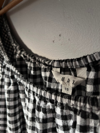 MAX Gingham Off-Shoulder Top RRP$80 (16-18)
