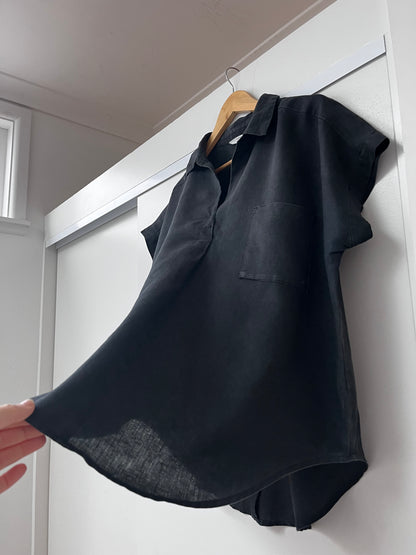 ZEST Pop-over linen top RRP$80 (16)